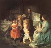 Lilly martin spencer The War Spirit at Home Celebrating the Victory at Vicksburg oil painting